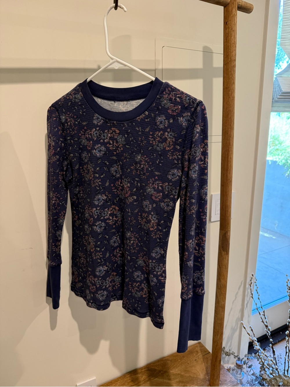 Sundance Navy Floral Long Sleeve Tee